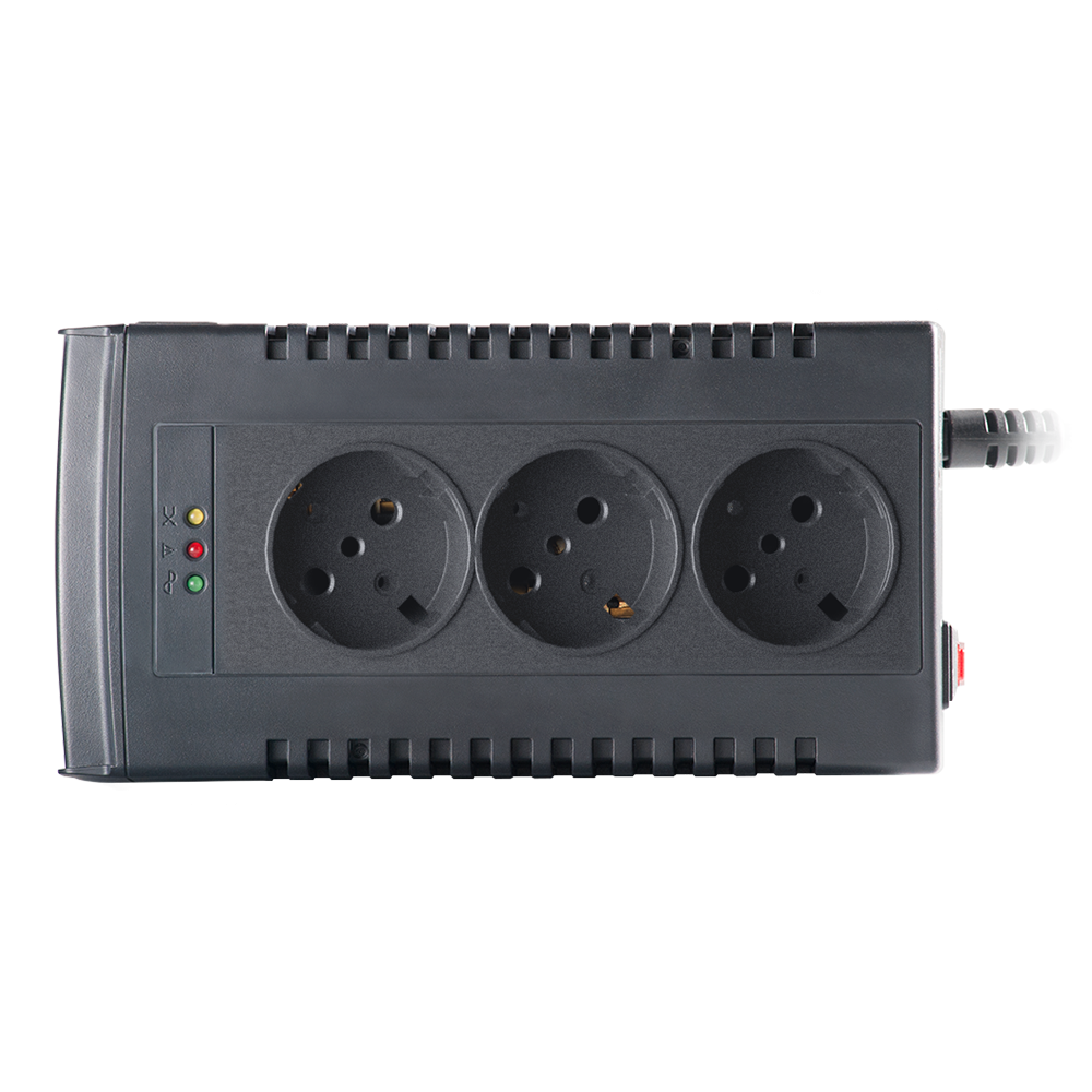 AVR NJOY, « PALADIN », AVR à onde sinusoïdale simulée, 1 000 VA/500 W, universel x 3, « PWAV-10003PL-AZ01B » (timbre vert 11 lei)