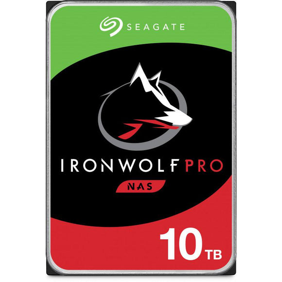 SEAGATE Ironwolf PRO Enterprise NAS HDD 10TB 7200rpm 6Gb/s SATA 256MB cache 8.9cm 3.5inch 24x7 for NAS RAID Rackmount Systeme BLK