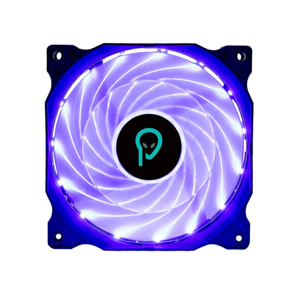 Entretoise de ventilation pc silencieuse 120 x 120 x 25 mm lumière bleue roulement hydraulique 34 pi3/min connecteur 3 broches  spfc-120-3p-bl  timbre vert 018 lei