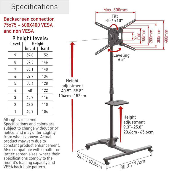 Stand TV Barkan 13-65" 50kg
