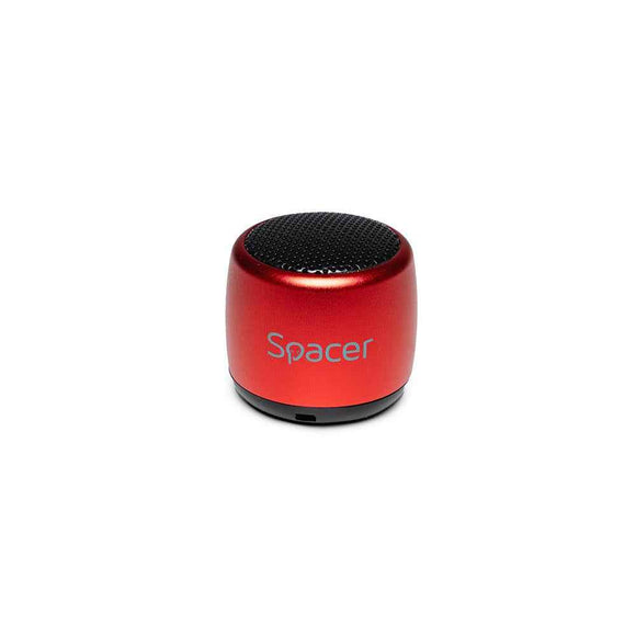 Enceinte Bluetooth portable SPACER, Cri-Cri-RED, RMS : 3 W, contrôle du volume, batterie 300 mAh, autonomie jusqu'à 2 heures, portée jusqu'à 10 m, chargement USB, ROUGE, "SPB-Cri-Cri-RED" 43501767 (timbre vert 0,18 lei)