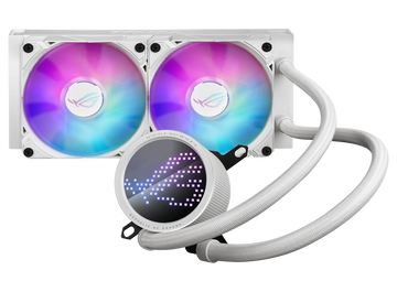 Cooler Asus "ROG RYUO III 240AW", skt universal, racire cu lichid, ventilator 120 mm x 2, 2200 rpm, iluminat ARGB, "ROG RYUO III 240AW" (timbru verde 2.00 lei)