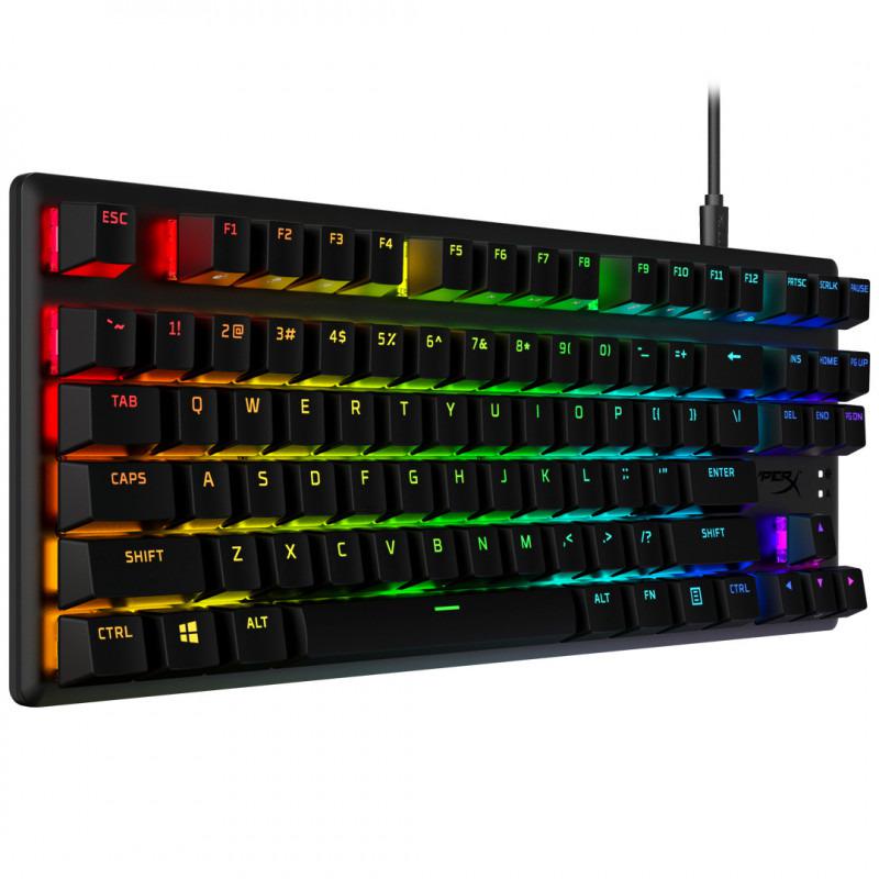 Clavier HyperX Alloy Origins Core PBT HX Aqua Black