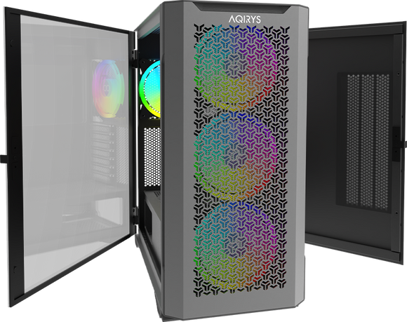 Carcasa Aqirys Aquilla Midi Tower Black