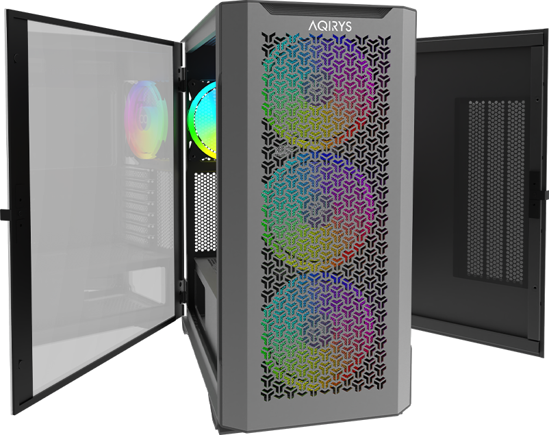 Carcasa Aqirys Aquilla Midi Tower Black