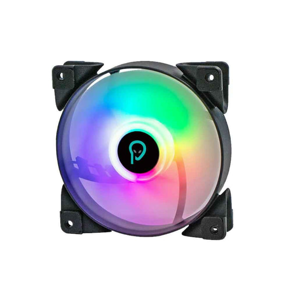 VENTILATOR SPACER PC 120x120x25 mm ARGB light diferite setari ale jocului de culori, posibilitate conectare fan hub, Hydraulic Bearing, 71CFM, conector 4-pin "SPFC-120-4P-RGB" (timbru verde 0.18 lei)