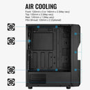 Aerocool Menace Saturn FRGB Midi Tower Black