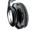 CASTI Spacer, wireless, standard, utilizare multimedia, smartphone, microfon pe casca, conectare prin Bluetooth 5.4, iluminare RGB, pliabile, banda ajustabila, negru, "SPBH-CRYSTAL-RGB", (timbru verde 0.8 lei)