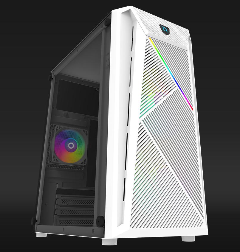 Boîtier aqirys bellatrixpro blanc minitower