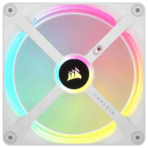 CORSAIR QX RGB Series, iCUE LINK QX140 RGB WHITE, 140mm Magnetic Dome RGB Fan, Expansion Kit