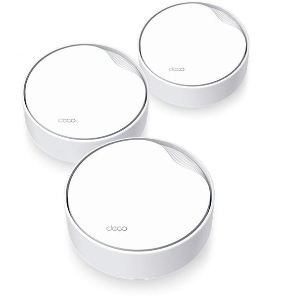 Routeur sans fil | TP-LINK | Routeur sans fil | Pack de 3 | 3000 Mbit/s | Mesh | Wi-Fi 6 | 1 x 10/100/1000 Mbit/s | 1 x 2,5 GbE | DHCP | DECOX50-POE (PACK DE 3)