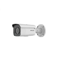 Caméra ip hikvision point d'objectif intérieur/extérieur portée ir 60 m objectif fixe 28 mm 2 mpx poe emplacement pour carte sd  ds-2cd2t27g2-l28c  verre vert 08 l