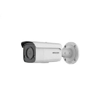 Caméra ip hikvision point d'objectif intérieur/extérieur portée ir 60 m objectif fixe 28 mm 2 mpx poe emplacement pour carte sd  ds-2cd2t27g2-l28c  verre vert 08 l