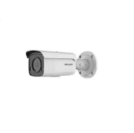 Caméra IP Hikvision, point d'objectif intérieur/extérieur, portée IR 60 m, objectif fixe 2,8 mm, 2 Mpx, PoE, emplacement pour carte SD, « DS-2CD2T27G2-L28C » (verre vert 0,8 l)
