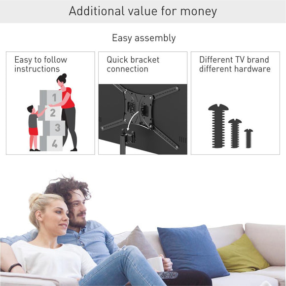 Support tv mobile barkan sw411h 32-83"