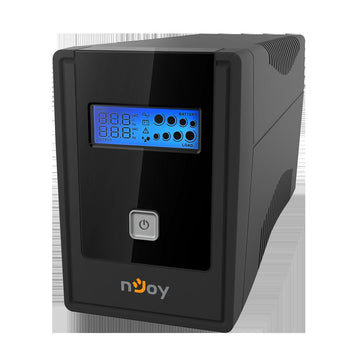 UPS NJOY, "Cadu 650", Line Int. cu management, mini tower, 600VA/360W, AVR, Schuko x 2, 1 x baterie GP07122F, display LCD, back-up 1 - 10 min., "UPCMTLS665TCAAZ01B" (timbru verde 11 lei) - 0