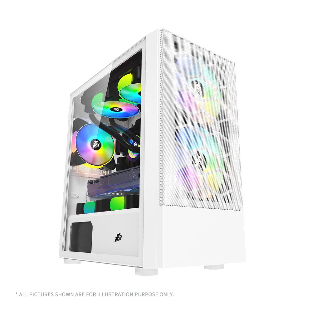 Boîtier 1STPLAYER Gaming X4-M BLANC