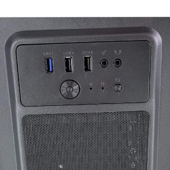 CARCASA SPACER - office, Middle Tower, ATX, sursa 300W, 1 x fan, USB 2.0 x 2, USB 3.0 x 1, PSU shroud, black "SPCS-OC-TOP-300W" (timbru verde 0.88 lei)