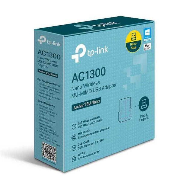TP-Link AC1300 Nano Wireless MU-MIMO USB Adapter