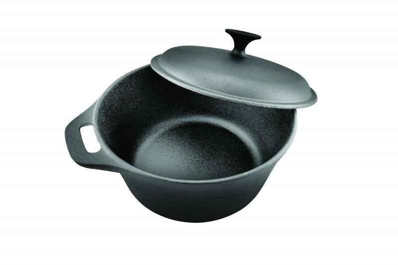 SEMI-COUVERCLE EN FONTE PURE 24 x 10,8 cm, 3,8 l