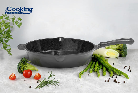 TIGAIE FONTA EMAILATA 26x5CM,MARBLE GREY