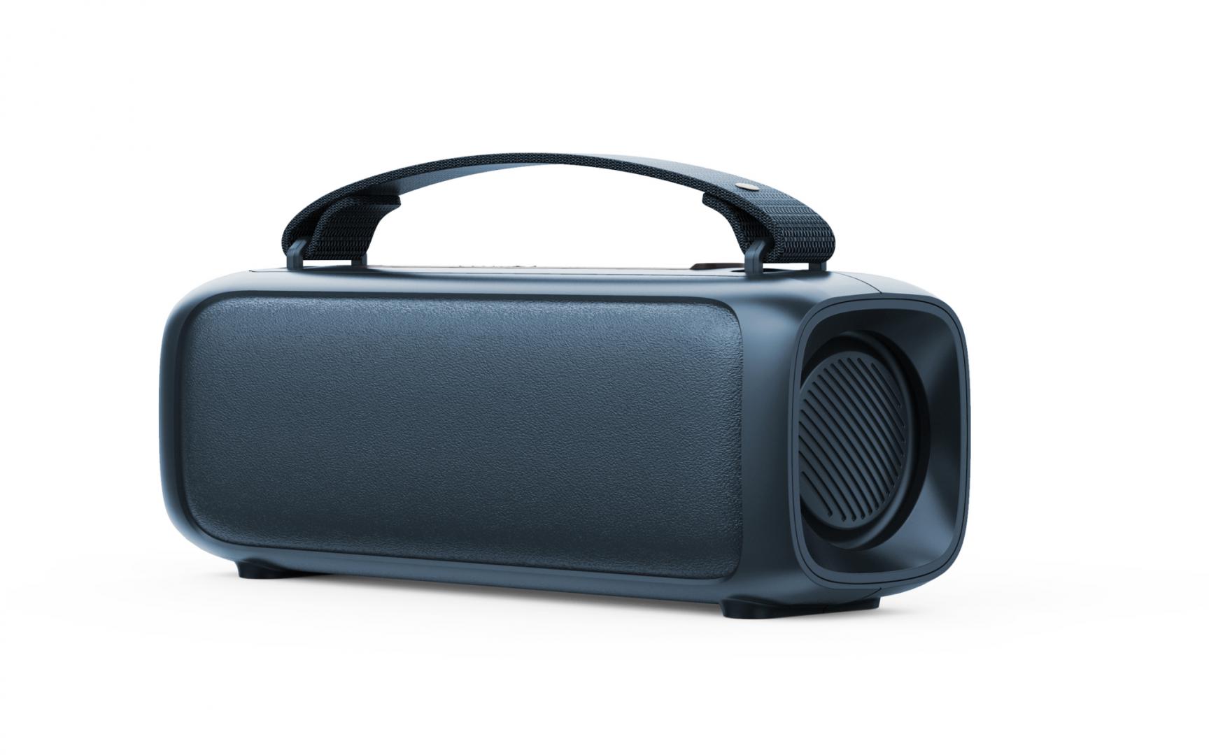 Enceinte portable Akai ABTS-08-BL 8 W, blanche « ABTS-08BL » (timbre vert 4 lei)