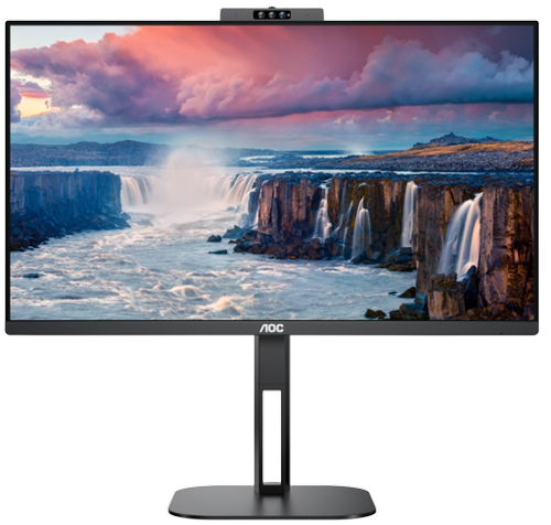 AOC | Écran USB-C avec webcam | 24V5CW/BK | 23,8 pouces | IPS | FHD | 16:9 | 75 Hz | 1 ms | 1920 x 1080 | 300 cd/m² | 2 ports HDMI | Noir