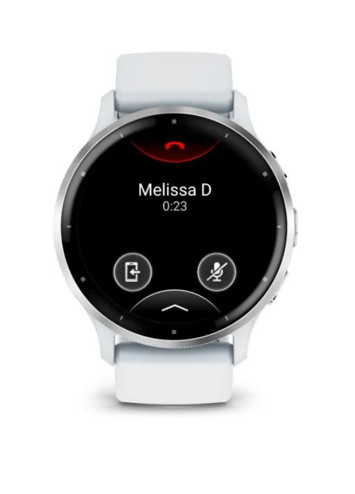 Garmin Venu 3 3.56 cm (1.4") AMOLED 45 mm Digital 454 x 454 pixels Touchscreen Silver, White Wi-Fi GPS (satellite)