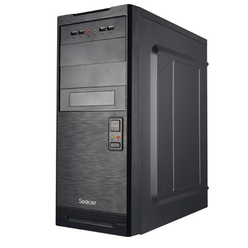 CARCASA SPACER - office, Middle Tower, ATX, fara sursa, USB 3.0 x 2, USB 2.0 x 2, HD Audio, black "SPCS-OC-STYLE" - 0