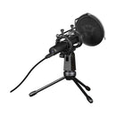 Microphone de streaming USB Microfon Trust GXT 241 Velica « 24182 » (timbre vert : 0,03 lei)