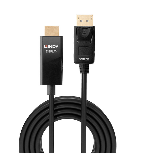 Lindy 1m Active DisplayPort to HDMI Cable with HDR