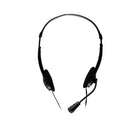 CASTI  Spacer, cu fir, standard, utilizare multimedia, call center, microfon pe brat, conectare prin Jack 3.5 mm x 2, negru, "SPK-223", (timbru verde 0.8 lei)