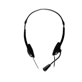 CASTI  Spacer, cu fir, standard, utilizare multimedia, call center, microfon pe brat, conectare prin Jack 3.5 mm x 2, negru, "SPK-223", (timbru verde 0.8 lei)