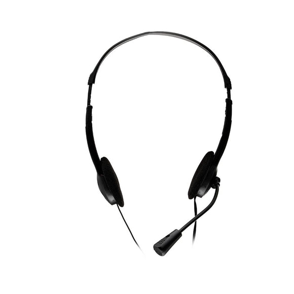 CASTI  Spacer, cu fir, standard, utilizare multimedia, call center, microfon pe brat, conectare prin Jack 3.5 mm x 2, negru, "SPK-223", (timbru verde 0.8 lei)