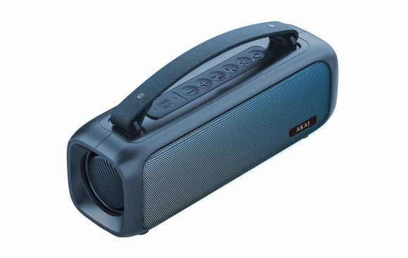 Enceinte portable Akai ABTS-08-BL 8 W, blanche « ABTS-08BL » (timbre vert 4 lei)