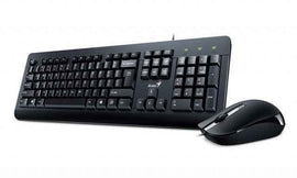 KIT filaire USB GENIUS, clavier 104 touches (concave) + souris optique 1000 dpi, 3 boutons, noir, « KM-160 » « 31330001413 » (tampon vert 0,8 lei)