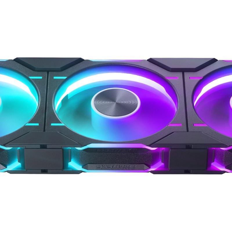 Ventilateur PWM Phanteks D30 120 mm, DRGB, noir