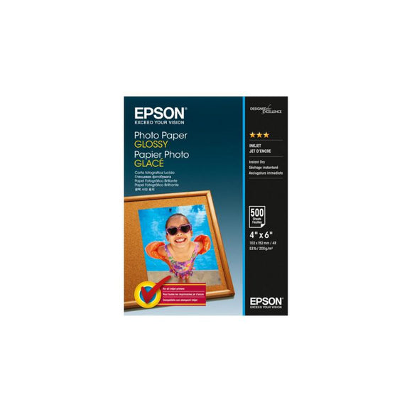 EPSON Papier Photo Glace 200g 10x15 (500f)
