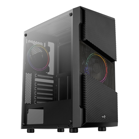 Aerocool Menace Saturn FRGB Midi Tower Black