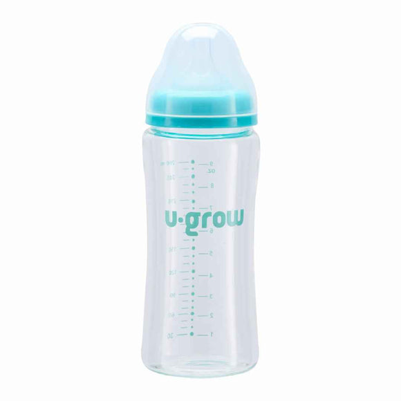 Biberon en verre 260 ml + 2 tétines supplémentaires