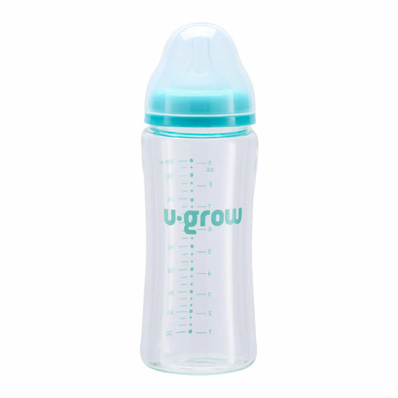 Biberon en verre 260 ml + 2 tétines supplémentaires