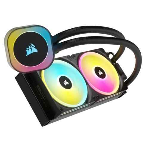 Corsair H100I Processor Liquid cooling kit 12 cm Black