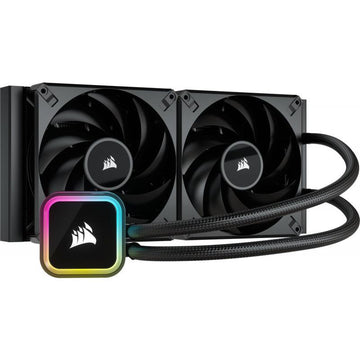 Cooler Corsair "iCUE H115i RGB ELITE", skt universal, racire cu lichid, ventilator 140 mm x 2, 1600 rpm, iluminat RGB, "CW-9060059-WW" (timbru verde 2.00 lei)