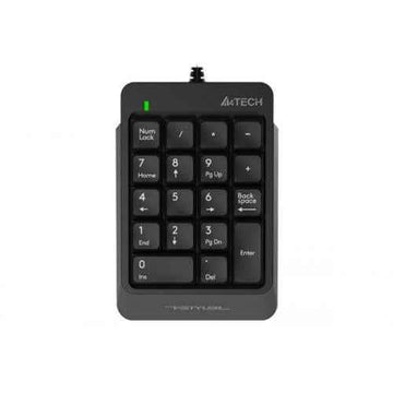 TASTATURA numerica A4TECH Fstyler, 18 taste, USB, 70cm retractabil, compact design, grey, "FK-13-GR" (timbru verde 0.8 lei)