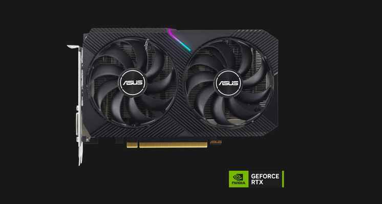 ASUS Dual -RTX3050-O8G-V2 NVIDIA GeForce RTX 3050 8 Go GDDR6