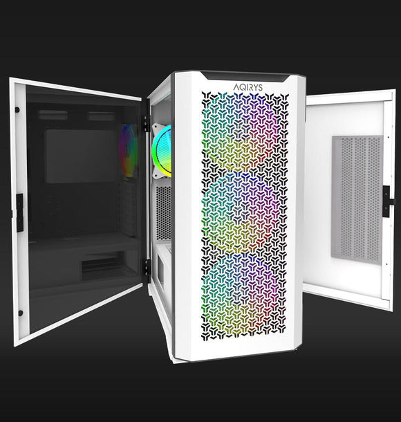 Carcasa Aqirys Aquilla Midi Tower Blanc
