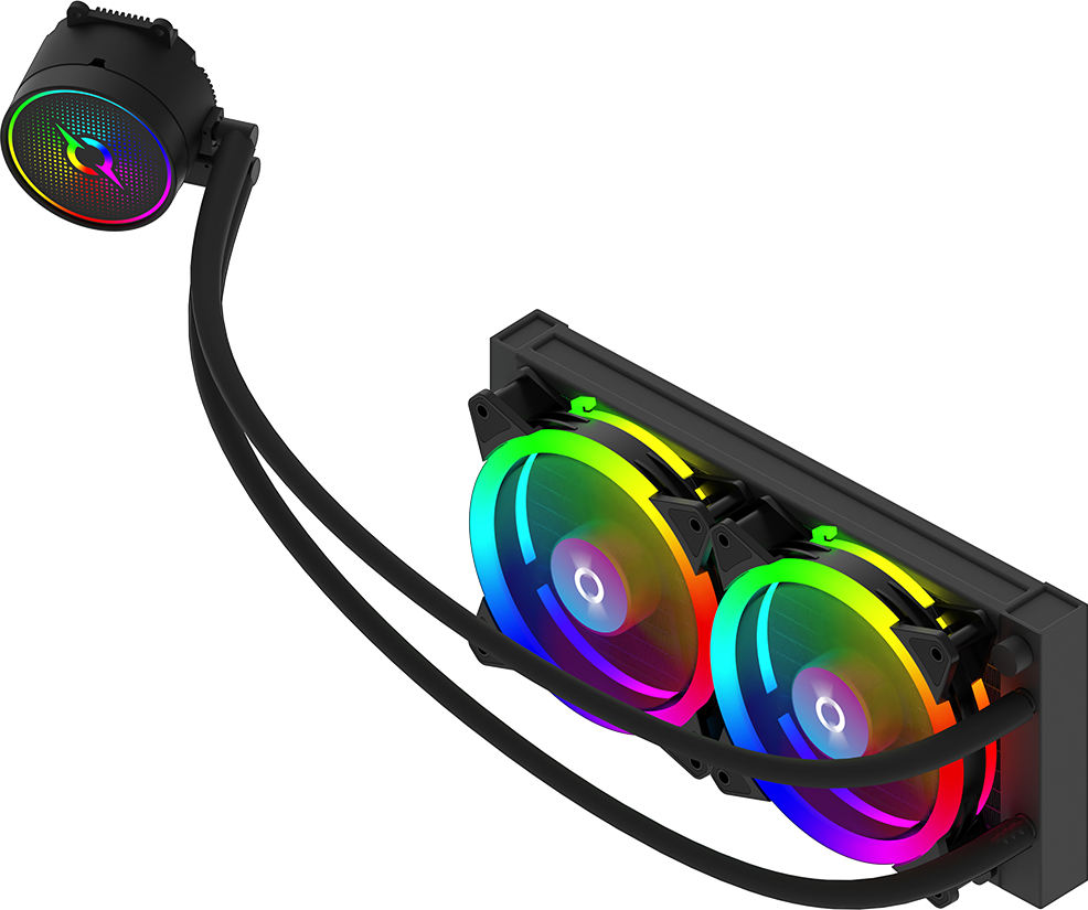 Refroidisseur de processeur aquarius 240 aio noir argb