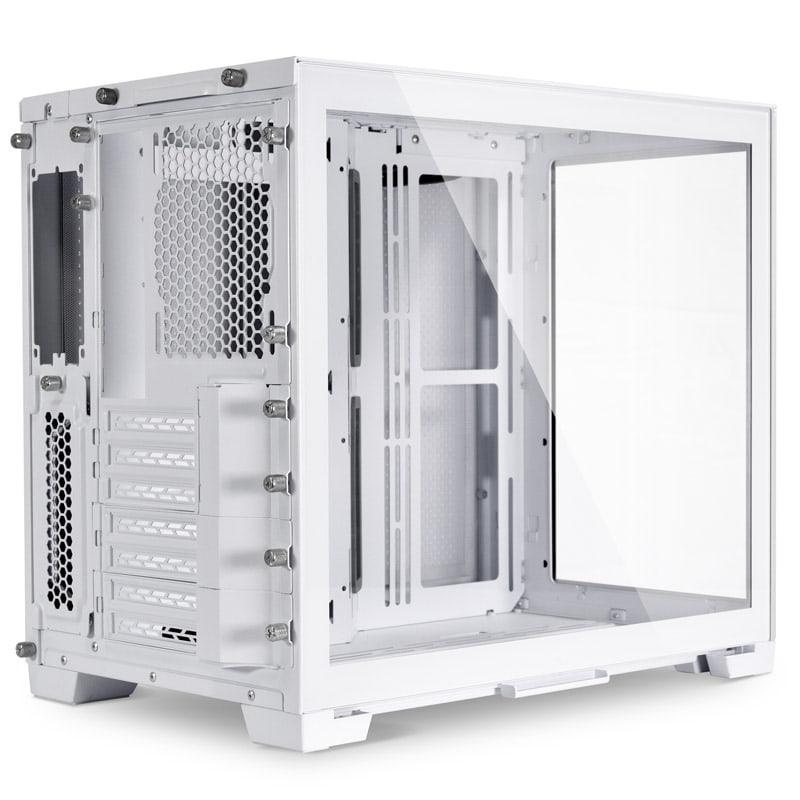 Lian li o11 dynamic mini snow edition mi-tour verre trempé - blanc