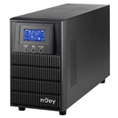 UPS NJOY, "ATEN PRO 2000", Online cu sinusoida pura, tower, 2000VA/1800W, AVR, Schuko x 3, 4 x baterie 12V/9Ah, display LCD, back-up 1 - 10 min., "PWUP-OL200AP-AZ01B" (timbru verde 11 lei)