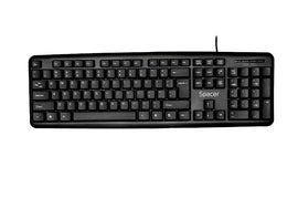 TASTATURA SPACER USB, 104 taste, anti-spill, black, "SPKB-520" (timbru verde 0.8 lei)